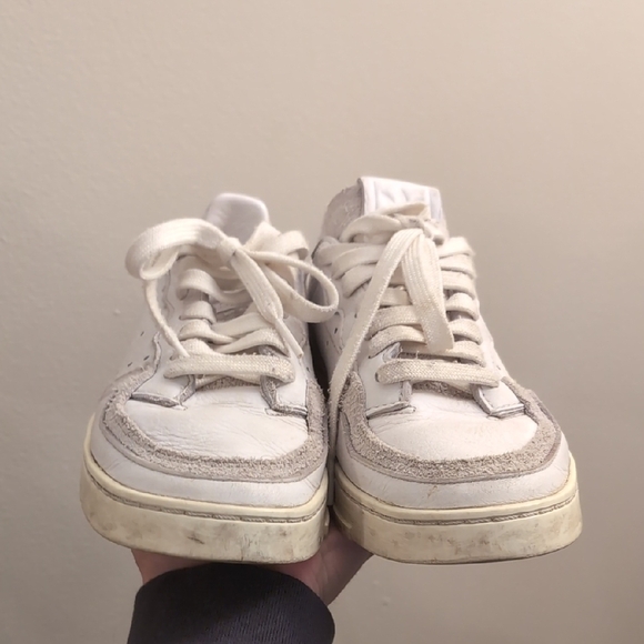 Adidas Supercourt White Leather Sneakers - Picture 2 of 10